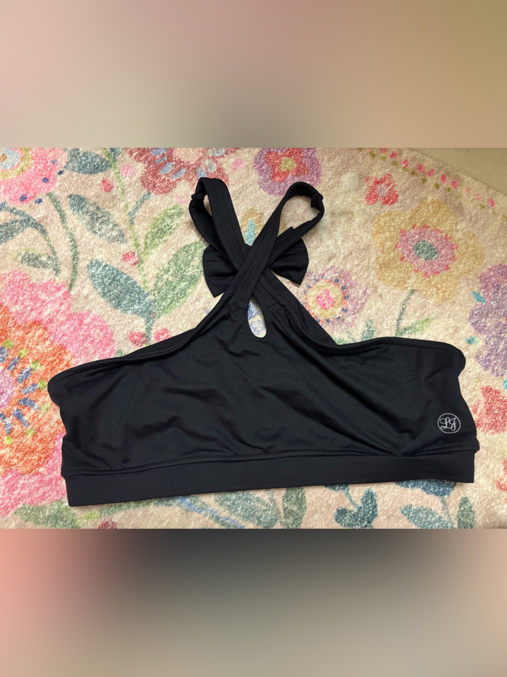 Lauren James cross neck bow back sports bra XL